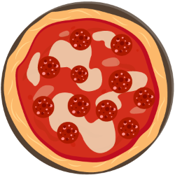 Pizzastück - Scharfe Salami